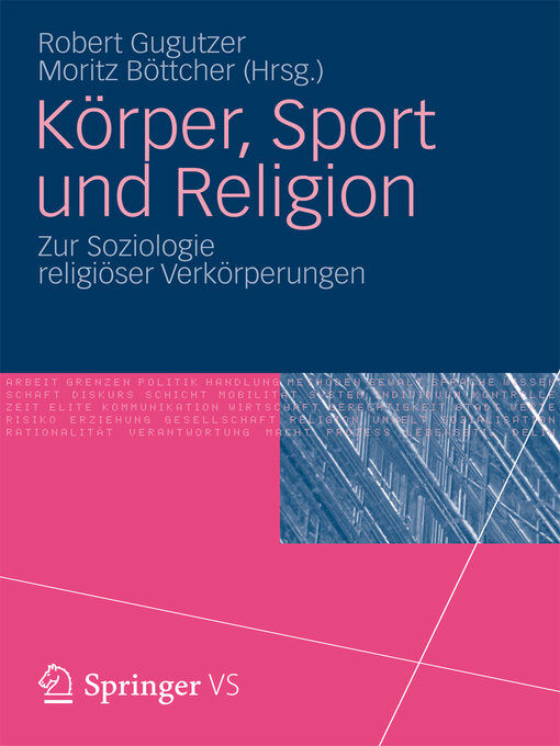 Title details for Körper, Sport und Religion by Robert Gugutzer - Available